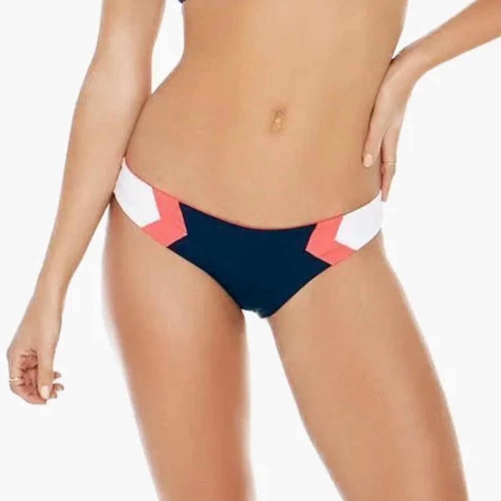 NWOT L SPACE Barracuda Color Block Bikini Bottom